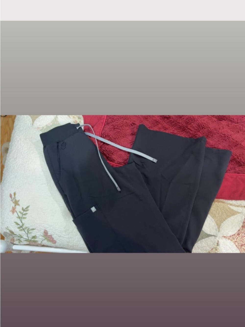 Fabletics Women's Wide-Leg Black Drawstring Pants